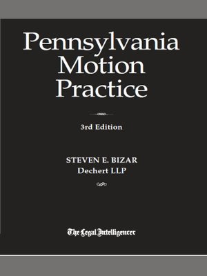 cover image of Pennsylvania Motion Practice